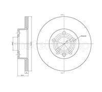 METELLI 2x Disco de Freno Ø282mm Delant. Completo para VW Transporter IV Bus 2.5