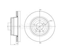 METELLI 2x Disco de Freno Ø320mm Trasero Ventilado para BMW X5 xDrive30d