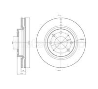 METELLI 2X Disco De Freno Delante Ø275.1 Mm Para KIA Cerato LD 1.6 2.0 CRDi 1.5