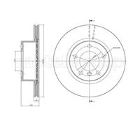 METELLI 2x Disco de Freno Delantero Ø292 MM Ventilado para BMW 1er E81 118d 118i
