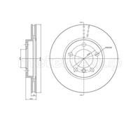 METELLI 2x Disco de Freno Delantero Ø294 MM Ventilado para Mini Countryman R60