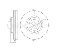 METELLI 2x Disco de Freno Delantero Ø297 MM Ventilado para Mazda CX-5 Ke Gh 2.2