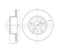METELLI 2x Disco De Freno Trasero Ø276 Completo Para Iveco Daily III