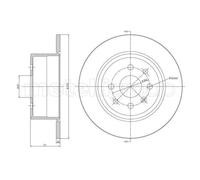 METELLI 2x Disco Freno Trasero Ø270 MM Completo para Opel Calibra A 85_ 2.0i