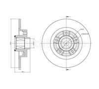 METELLI 2x Disco Freno Trasero Ø274 MM para Renault Grand Scénic III JZ0/1_ 1.5