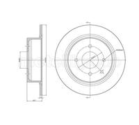 METELLI 2x Disco Freno Trasero Ø292 Completo para Nissan Tiida Hatchback C11 1.6
