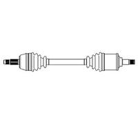 METELLI Antriebswelle Gelenkwelle para Tesla Model X 100D AWD EV