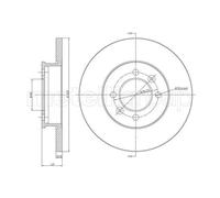 METELLI Discos De Freno Delanteros Para Rover 100/Metro METRO XP XE Austin