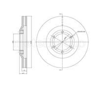 METELLI Discos De Freno Delanteros Ventilados Para Isuzu D-Max II TFR TFS 8DH