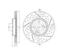 METELLI Discos De Freno Delanteros Ventilados Para MINI Mini R56 R50 R53 R57 R52