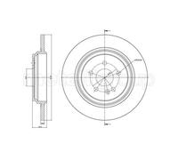 METELLI Discos De Freno Eje Trasero Para Mercedes-Benz Clase M W163