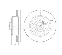 METELLI Discos de Freno Eje Trasero Ventilado para BMW 5er Touring F11 F10 F18
