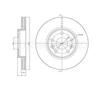 METELLI Discos de Freno Eje Ventilado para Renault Megane II Coupé-convertible