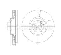 METELLI Discos de Freno Eje Ventilado para VW Transporter VI Caja Sga Sgh