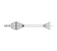 METELLI Eje Motriz Delantero Derecho para Alfa Romeo 145 930 146 930_ 17-0506