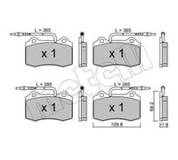 METELLI Pastillas Freno Delant. para Peugeot 406 Break