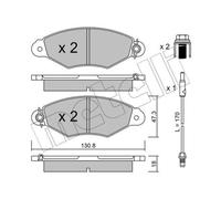 METELLI Pastillas Freno Delant. para Renault Kangoo Express Nissan Kubistar Caja