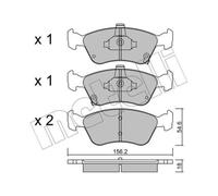 METELLI Pastillas Freno Delant. para Toyota Avensis