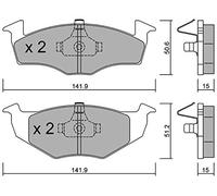 metelligroup 22-0206-2 Pastillas de Freno, Made in Italy, Repuestos para Automóviles, Certificación ECE R90, sin Cobre