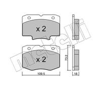metelligroup 22-0926-0 - Made in Italy - Pastillas de Freno