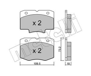 metelligroup 22-0926-0 - Made in Italy - Pastillas de Freno