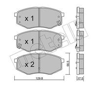metelligroup 22-0942-0 - Pastillas de Freno