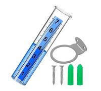 Meteo Rain Gauge - Herramienta De Medición Al Aire Libre, Lector De Preciso | Coleccionista De Lluvia Transparente Con Marcas Atrevidas Marco Robusto, Jardín De La Estación De Observación Del Pr