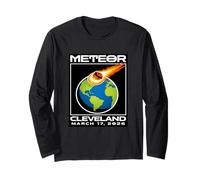 Meteor 2026, 17 de Marzo Meme de Conspiración Humor Meteor Cleveland Manga Larga