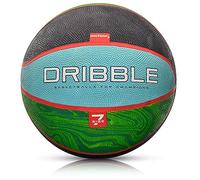 meteor Balón Baloncesto Pelota Basketball Ball Infantil Adultos Jóvenes Balon Basquet - Ideal para jouvenes y Adultos para Entrenar y Jugar - Tamaño 7 (7, Dribble Blue/Green)