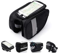 meteor Bolsa Bicicleta Manillar Impermeable Bolsa Móvil de Bici Montaña MTB Carretera BMX con Pantalla Táctil Sensible Bolso Ciclismo Cuadro Bolsa de Sillín con Tira Reflectante (Torys)