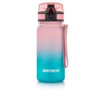 meteor Botella de Agua Infantil 350 ml sin BPA, Bidón Escolar Hermético con Bloqueo, Tritan Seguro para Niños