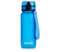 meteor Botella Deportiva de Agua sin BPA, Bidón Reutilizable de Tritan con Filtro y Marcador, para Deporte y Uso Diario