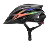 meteor,Casco Bicicleta Helmet de Bici para Jovenes y Adultos Helmet Ciclismo Patineta Skate Patines Monopatines Bici Accesorios El diseño Ligero Muchos Patrones Shimmer, Negro, M (55-58 cm)