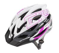 meteor Cascos Casco Bicicleta Casco Helmet Casco Bici Casco Bicicleta Adulto Skate Ciclismo Bicicleta Patineta Patines Monopatines Bici Accesorios Casco Gruver (S (52-56 cm), Blanco/Negro/Violeta)
