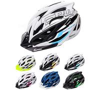 meteor Cascos Casco Bicicleta Casco Helmet Casco Bici Casco Bicicleta Adulto Skate Ciclismo Bicicleta Patineta Patines Monopatines Bici Accesorios Casco Gruver (M (55-58 cm), Blanco/Negro/Azul)