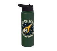 Meteor Count Still Looking Up Astronomy Humor Stainless Steel Insulated Water Bottle