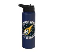 Meteor Count Still Looking Up Astronomy Humor Stainless Steel Insulated Water Bottle