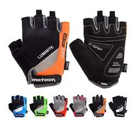 meteor Guantes Bicicleta para MTB BMX Ciclismo Carretera Fitness Bici Escalada y Otros Deportes - Guantes Sin Dedos para Niños Juventud - Mujer y Hombre - GX