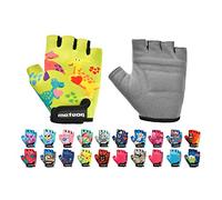meteor Guantes de Ciclismo Niñas y Niños - Guantes Bicicleta para Infantil MTB BMX Carretera Montaña sin Dedos