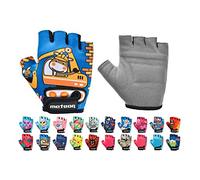 meteor Guantes de Ciclismo Niñas y Niños - Guantes Bicicleta para Infantil MTB BMX Carretera Montaña sin Dedos