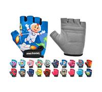 meteor Guantes de Ciclismo Niñas y Niños - Guantes Bicicleta para Infantil MTB BMX Carretera Montaña sin Dedos