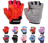 meteor Guantes de Ciclismo Niñas y Niños - Guantes Bicicleta para Infantil MTB BMX Carretera Montaña sin Dedos