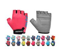 meteor Guantes de Ciclismo Niñas y Niños - Guantes Bicicleta para Infantil MTB BMX Carretera Montaña sin Dedos
