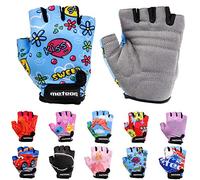 meteor Guantes de Ciclismo Niñas y Niños - Guantes Bicicleta para Infantil MTB BMX Carretera Montaña sin Dedos