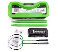 meteor Juego de Bádminton para 2 Jugadores Set 2 Raquetas 2 Volantes 1 Red (Serve)