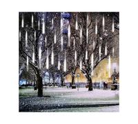 Meteor Lights Shower Lights Waterproof Led Falling Rain Lights 192 Leds 30cm 8 Tubes Outdoor Christmas Icicle Lights Raindrop Cascade Light for High