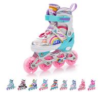 meteor Patines Línea 4 en 1 para Niños Jouvenes y Adolescentes Mujer y Hombre con ABEC7 - Forro Interior - Tamaño Ajustable