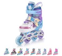 meteor Patines Línea 4 en 1 para Niños Jouvenes y Adolescentes Mujer y Hombre con ABEC7 - Forro Interior - Tamaño Ajustable