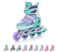 meteor Patines Línea 4 en 1 para Niños Jouvenes y Adolescentes Mujer y Hombre con ABEC7 - Forro Interior - Tamaño Ajustable