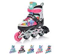 meteor Patines Línea 4 en 1 para Niños Jouvenes y Adolescentes Mujer y Hombre con ABEC7 - Forro Interior - Tamaño Ajustable